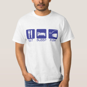 Eat_Sleep_Fish_BLUE T-Shirt