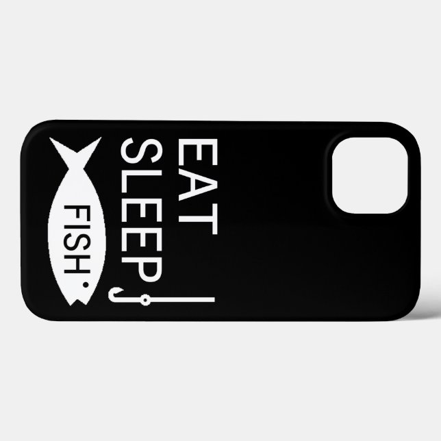 Eat Sleep Fish Case-Mate iPhone Case (Back (Horizontal))
