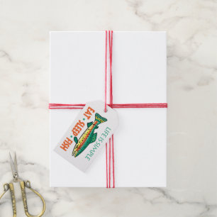 Eat Sleep Fish - Funny Fishing Saying Gift Tags