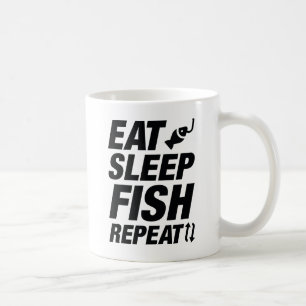 Eat Sleep Fish Repeat Coffee Mug