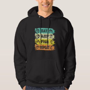 Eat Sleep Fish Repeat Lifestyle Hoodie