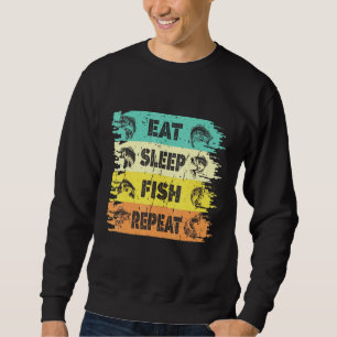 Eat Sleep Fish Repeat Lifestyle Sweatshirt