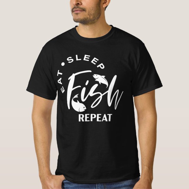 Eat Sleep Fish Repeat T-Shirt (Front)