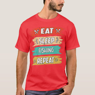 Eat Sleep Fishing Repeat Fishing Fisher Premium  T-Shirt