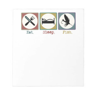 Eat Sleep Fishing Trout Notepad