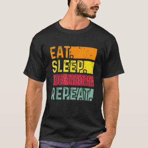 Eat Sleep Fix Teeth Repeat Orthodontic Dentist Ret T-Shirt