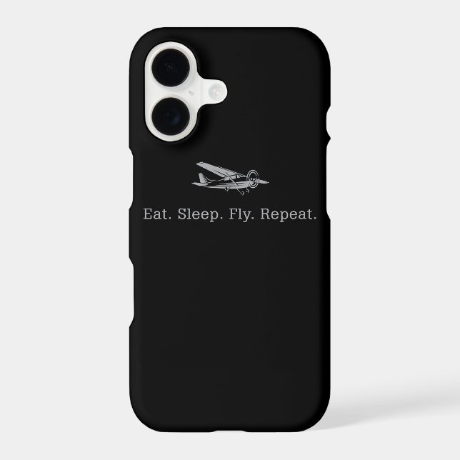 Eat Sleep Fly Drones Repeat Aviator Gift (Back)