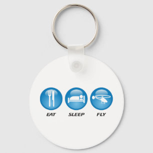 Eat Sleep Fly Key Ring