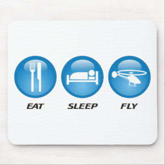 Eat Sleep Fly Mouse Pad