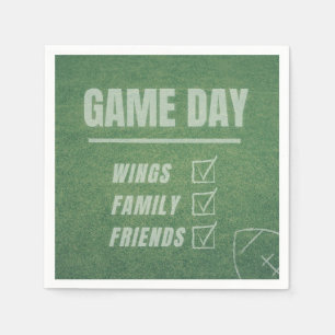 'Eat. Sleep. Football.' Football Parties Sports Napkin