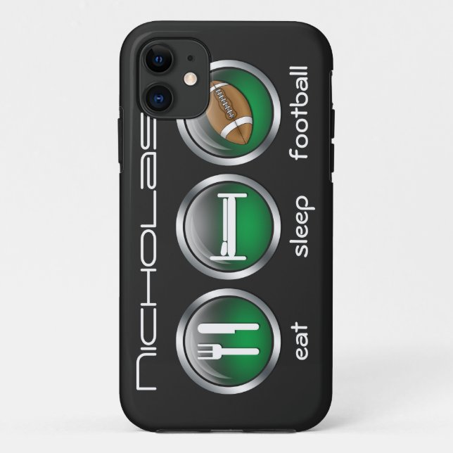 Eat Sleep Football :: iPhone 5 Case (Back)