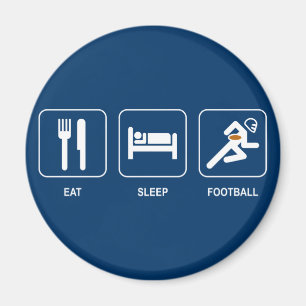 Eat Sleep Football Magnet