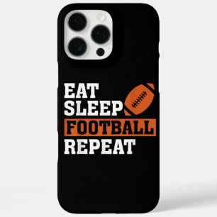Eat Sleep Football Repeat Awesome Love Football Vi iPhone 16 Pro Max Case