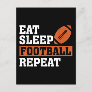 Eat Sleep Football Repeat Awesome Love Football Vi Enclosure Card