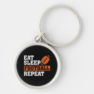 Eat Sleep Football Repeat Awesome Love Football Vi Key Ring