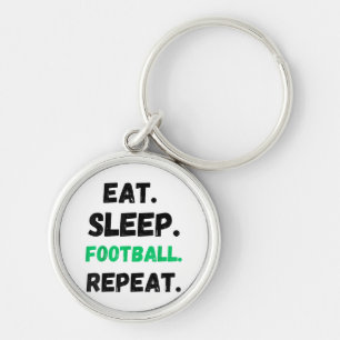 Eat Sleep Football Repeat Cute Eat Sleep Football Key Ring