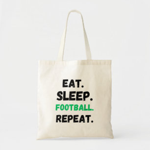 Eat Sleep Football Repeat Cute Eat Sleep Football Tote Bag
