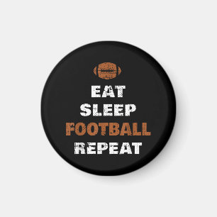 Eat Sleep Football Repeat Love Football Vintage Gi Magnet
