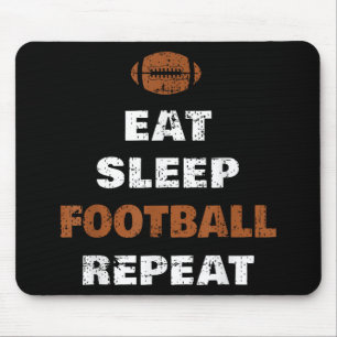 Eat Sleep Football Repeat Love Football Vintage Gi Mouse Pad
