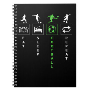 Eat Sleep Football Repeat Notebook