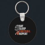 Eat Sleep Football Repeat Shirt Youth Kids Boys Ad Key Ring<br><div class="desc">Eat Sleep Football Repeat Shirt Youth Kids Boys Adult Funny</div>