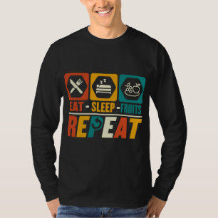 Eat Sleep Fruits Repeat - Funny Fruits Lover Veget T-Shirt