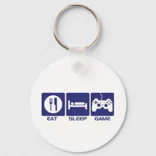 Eat Sleep Game Key Ring