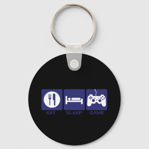 Eat Sleep Game Key Ring
