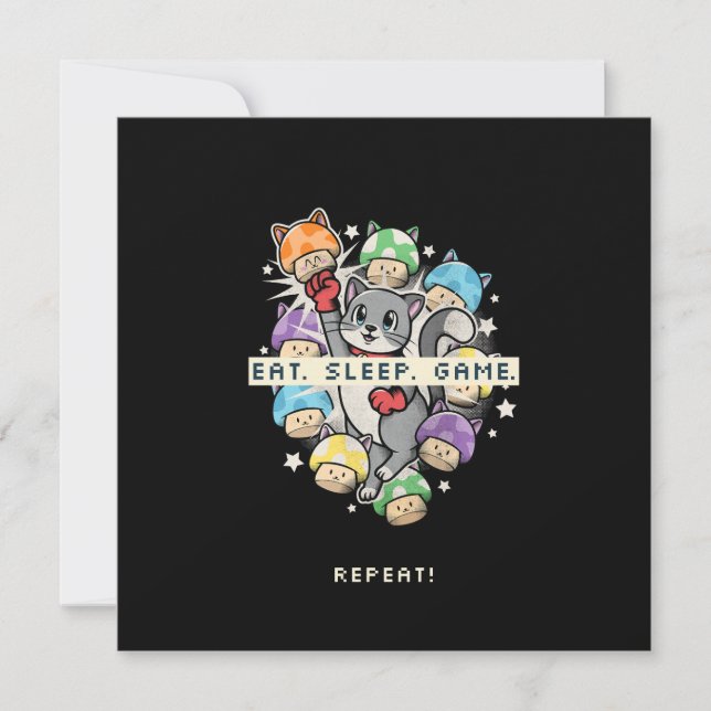 Eat, Sleep, Game, Repeat (Front)