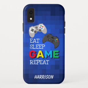 Eat, Sleep, Game, Repeat   Gamer Personalised Case-Mate iPhone Case