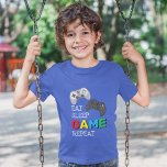 Eat Sleep Game Repeat | Gamer T-Shirt<br><div class="desc">Does your kid love gaming? This colourful video game t-shirt would make a great gift. Featuring the text "eat,  sleep,  game,  repeat",  and video game controllers.</div>