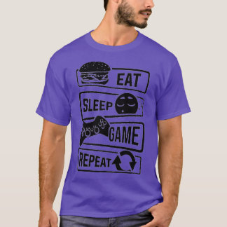 Eat Sleep Game Repeat Hoodie Sweat Pullover Men Wo
