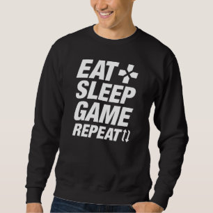 Eat Sleep Game Repeat Sweatshirt