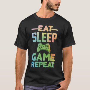 Eat Sleep Game Repeat T-Shirt