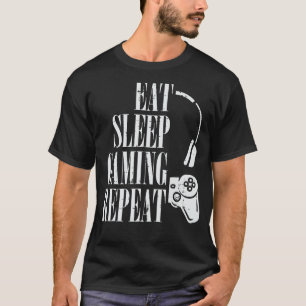 Eat Sleep Gaming Repeat Funny Gamer Boys Kids Todd T-Shirt
