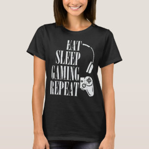 Eat Sleep Gaming Repeat Funny Gamer Boys Kids Todd T-Shirt