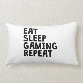 Eat Sleep Gaming Repeat Lumbar Cushion