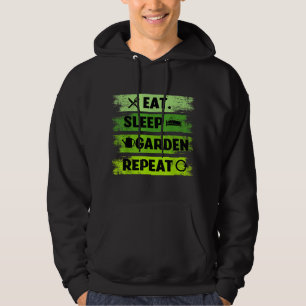 Eat Sleep Garden Repeat Farmer Gardening Hoodie
