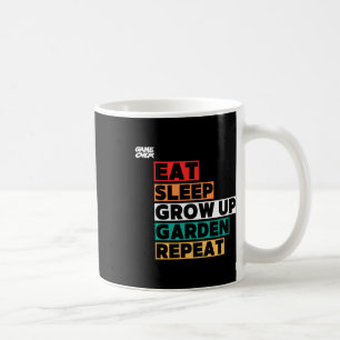 Eat Sleep Garden Repeat Game Over – Funny Gamer Pl Coffee Mug