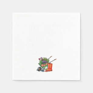 Eat Sleep Garden Repeat Gardening Plants Fun Gift Napkin