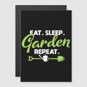 Eat Sleep Garden Repeat Magnetic Invitation