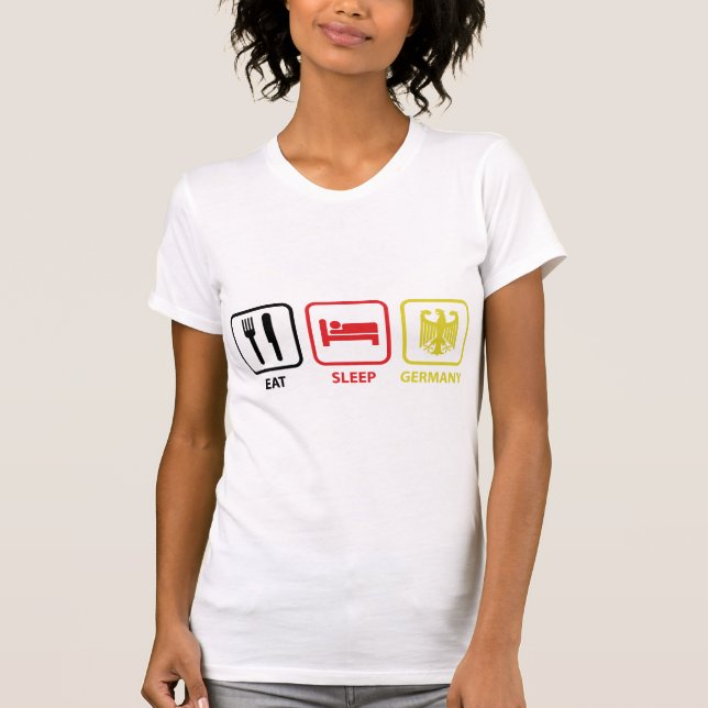Eat Sleep Germany T-Shirt (Front)
