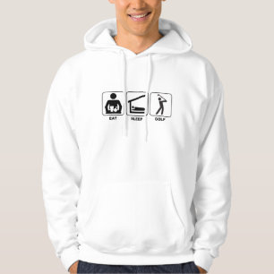 eat sleep golf hoodie