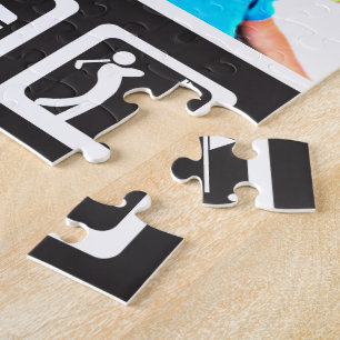 Eat Sleep Golf Jigsaw Puzzle