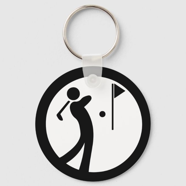Eat Sleep Golf Key Ring (Front)