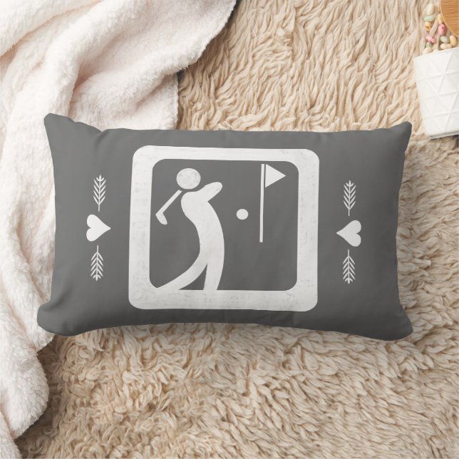 Eat Sleep Golf Lumbar Cushion (Blanket)