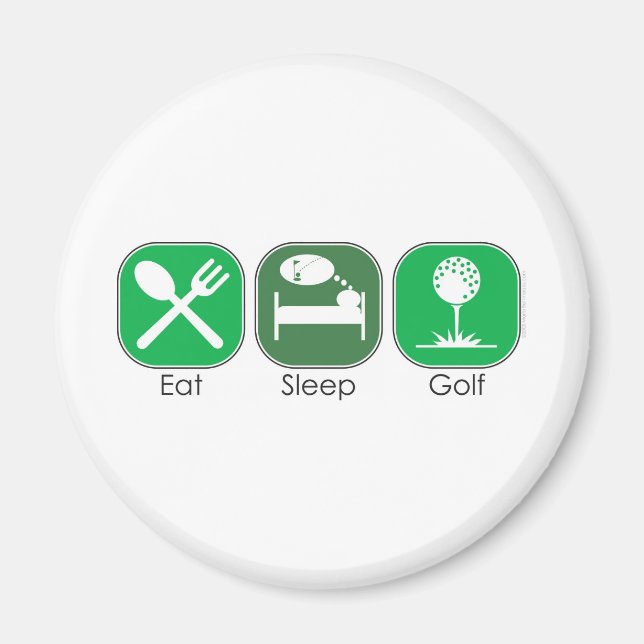 Eat Sleep Golf Magnet (Front)