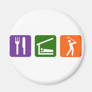 Eat Sleep Golf! Magnet