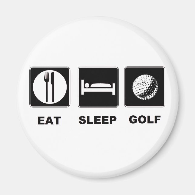 Eat Sleep Golf Magnet (Front)