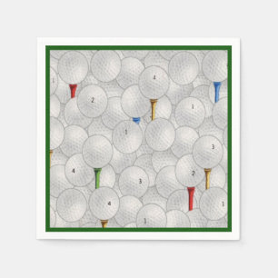 Eat Sleep Golf Napkin